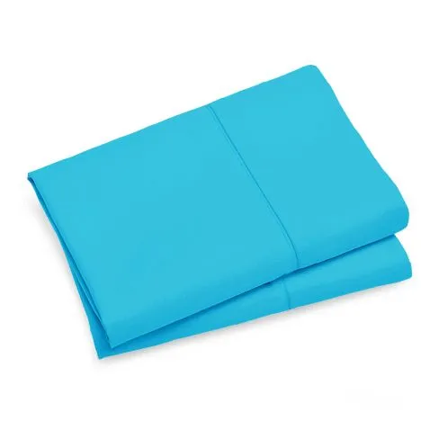 1000TC Premium Ultra Soft Pillowcases | King Size | 2-Pack | Light Blue
