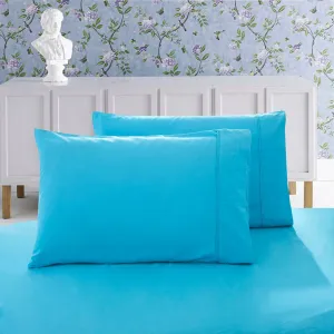 1000TC Premium Ultra Soft Pillowcases | King Size | 2-Pack | Light Blue