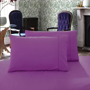 1000TC Premium Ultra Soft Pillowcases | King Size | 2-Pack | Purple