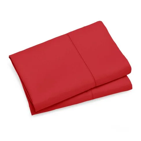 1000TC Premium Ultra Soft Pillowcases | King Size | 2-Pack | Red