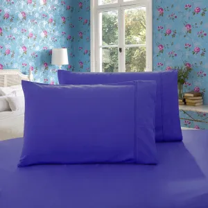 1000TC Premium Ultra Soft Pillowcases | King Size | 2-Pack | Royal Blue