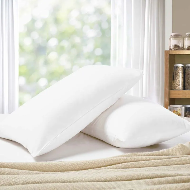 1000TC Premium Ultra Soft Pillowcases | King Size | 2-Pack | White