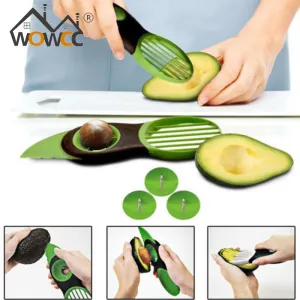 3-in-1 Avocado Slicer Splits Slices Sharp Pitter Peeler Kitchen Gadgets Tool