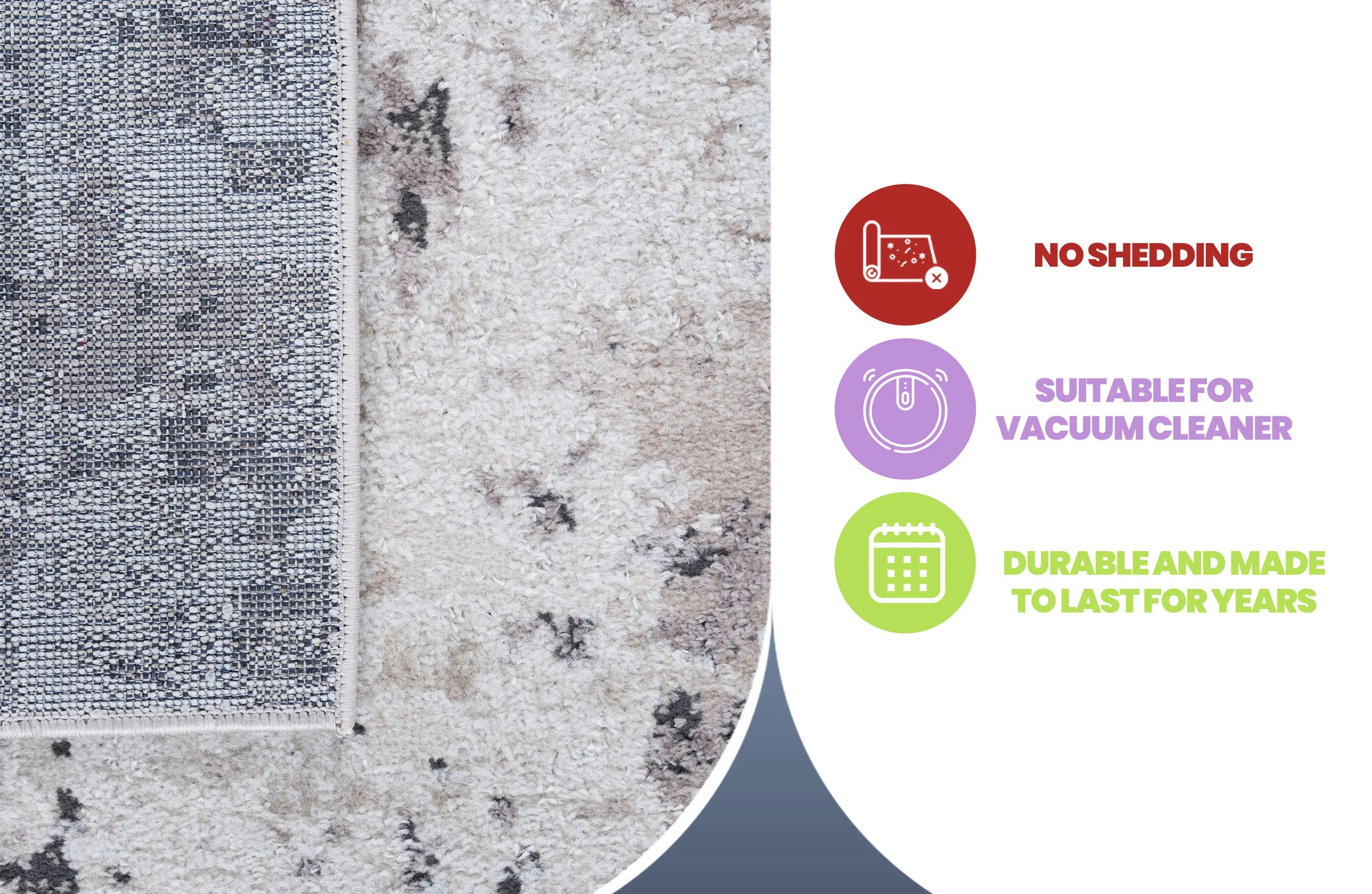 8X10 Cream/Brown /Abstract Non-Shedding Living Room Bedroom Dining Home Office Stylish and Stain Resistant Area Rug