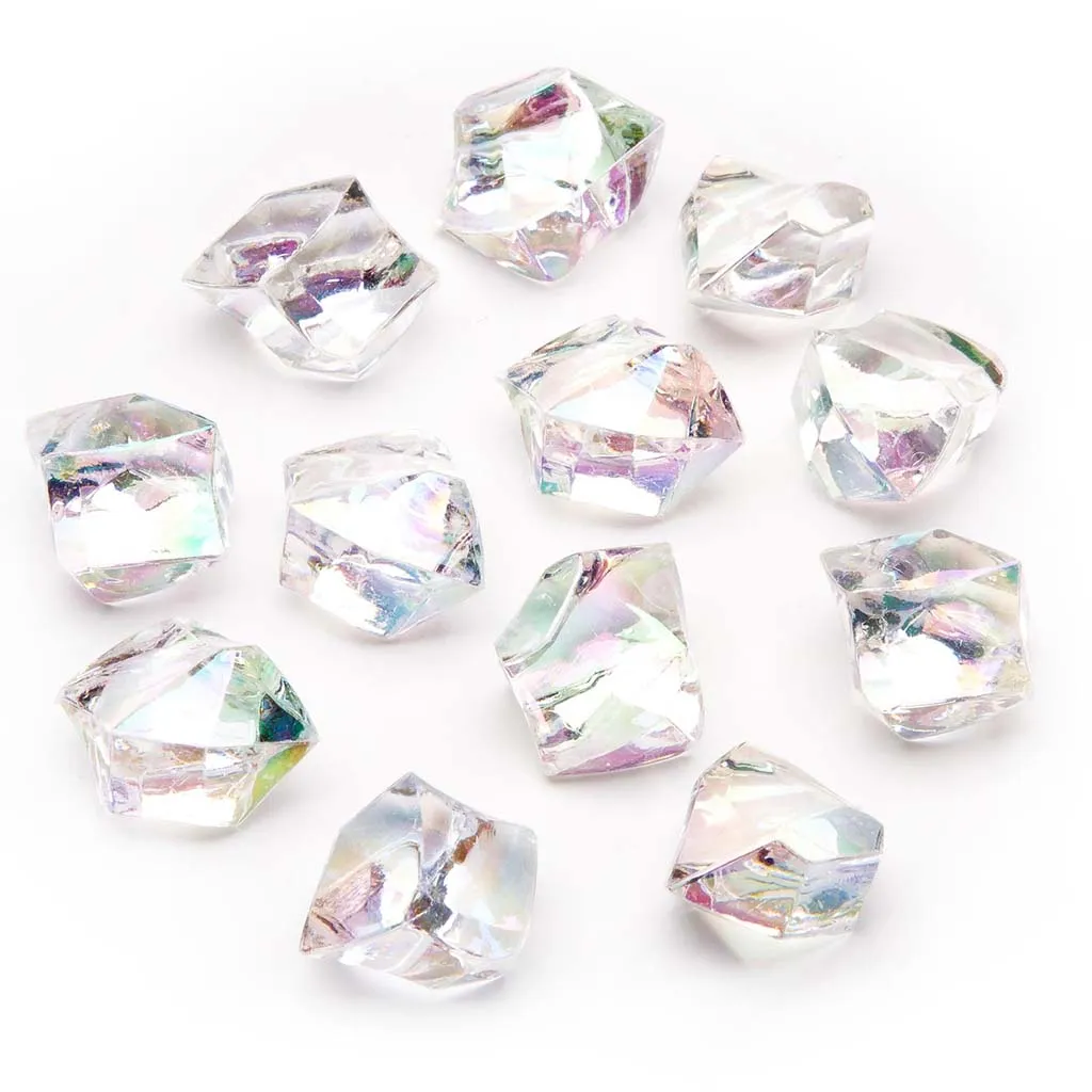 Acrylic Crystal Rock Fillers, Rainbow ''Iridescent''.
