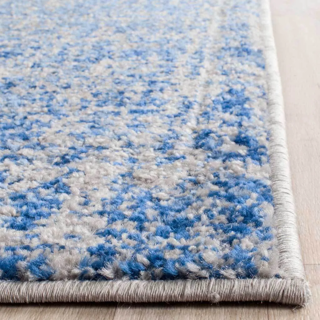 Adirondack Frequency Blue/Silver Runner Rug