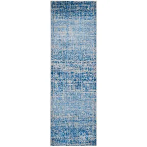 Adirondack Frequency Blue/Silver Runner Rug