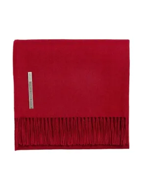Alicia Adams Alpaca Throw in Scarlet Solid
