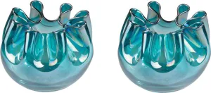 Aqua Splash Glass Vase