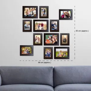 ArtzFolio Wall Photo Frame D100 | Wall Photo Frame Collage for Living Room | Picture Frames Home & Wall Decoration | Black | Set of 12 Units | 4x6-6 Unit | 5x7-2 Unit | 6x8-4 Unit