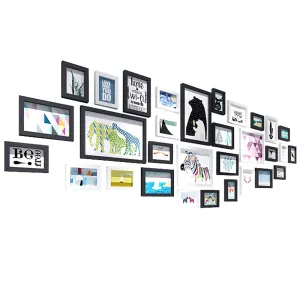 ArtzFolio Wall Photo Frame D125 | Wall Photo Frame Collage for Living Room | Picture Frames Home & Wall Decoration | Set of 31 Units | 4x6-18 Unit | 5x7-9 Unit | 6x6-2 Unit | 8x10-2 Unit