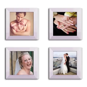 ArtzFolio Wall Photo Frame D313 | Wall Photo Frame Collage for Living Room | Picture Frames Home & Wall Decoration | White | Set of 4 Units | 6x6inch