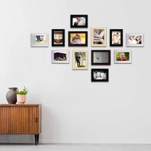 ArtzFolio Wall Photo Frame D362 | Wall Photo Frame Collage for Living Room | Picture Frames Home & Wall Decoration | Multicolor | Set of 12 Units | 4x6-8 Unit | 5x7-4 Unit