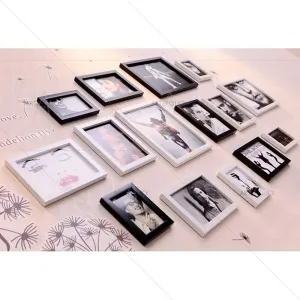 ArtzFolio Wall Photo Frame D58 | Wall Photo Frame Collage for Living Room | Picture Frames Home & Wall Decoration | Multicolor | Set of 15 Units | 4x6-5 Unit | 5x7-7 Unit | 6x10-3 Unit