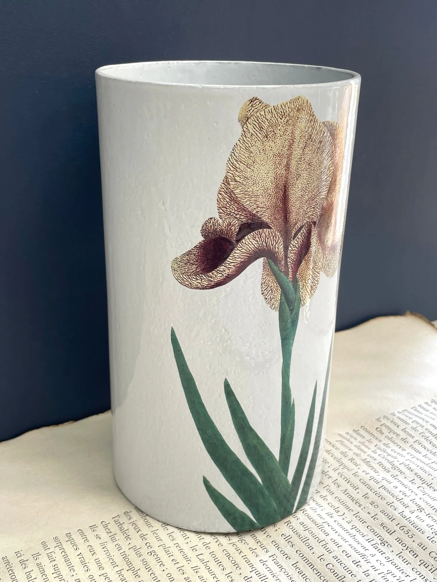Astier de Villatte Large Iris Vase