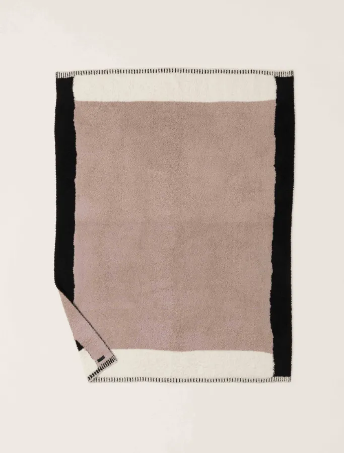Barefoot Dreams Colorblock Throw - Taupe Multi