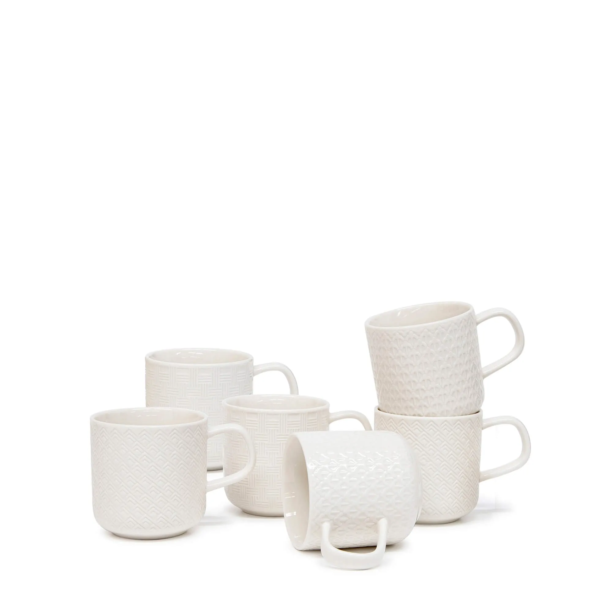 Barista Embossed Mug 300mL - Set of 6