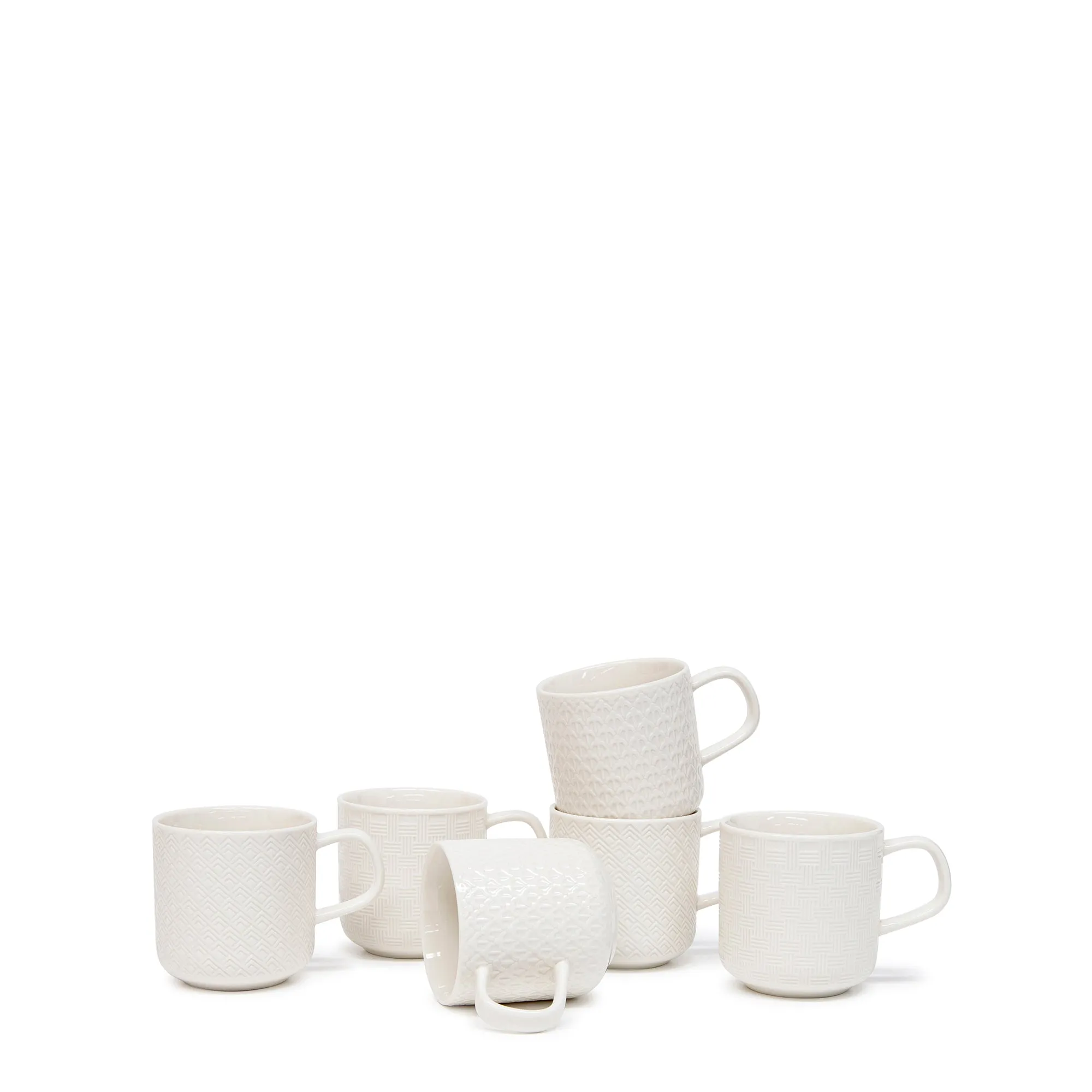 Barista Embossed Mug 300mL - Set of 6