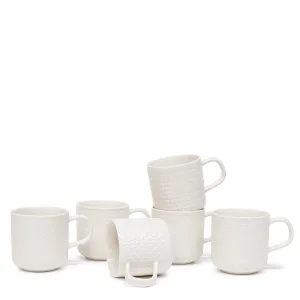 Barista Embossed Mug 300mL - Set of 6