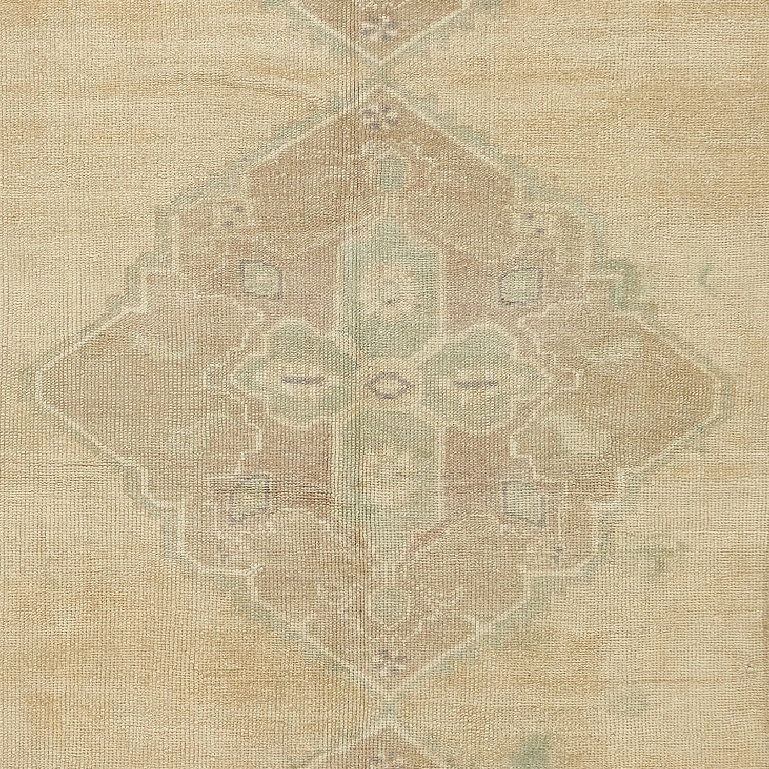 Beige Vintage Traditional Wool Runner - 4'11" x 12'