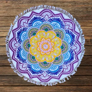 Blossom Bohemian Cotton Mandala Beach Round Throw