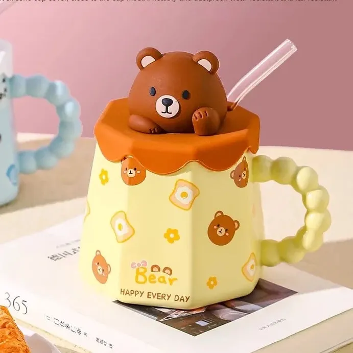 Bunny, Bear, & Panda Mugs