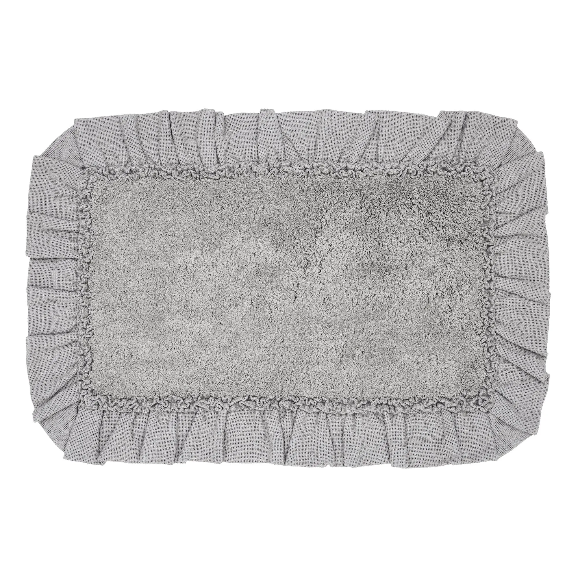 Burlap Dove Grey Bathmat 20x30"
