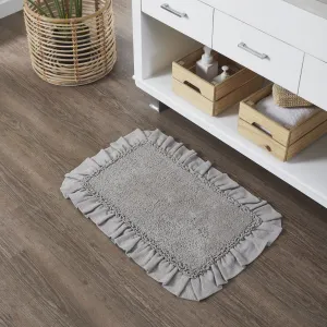 Burlap Dove Grey Bathmat 20x30"