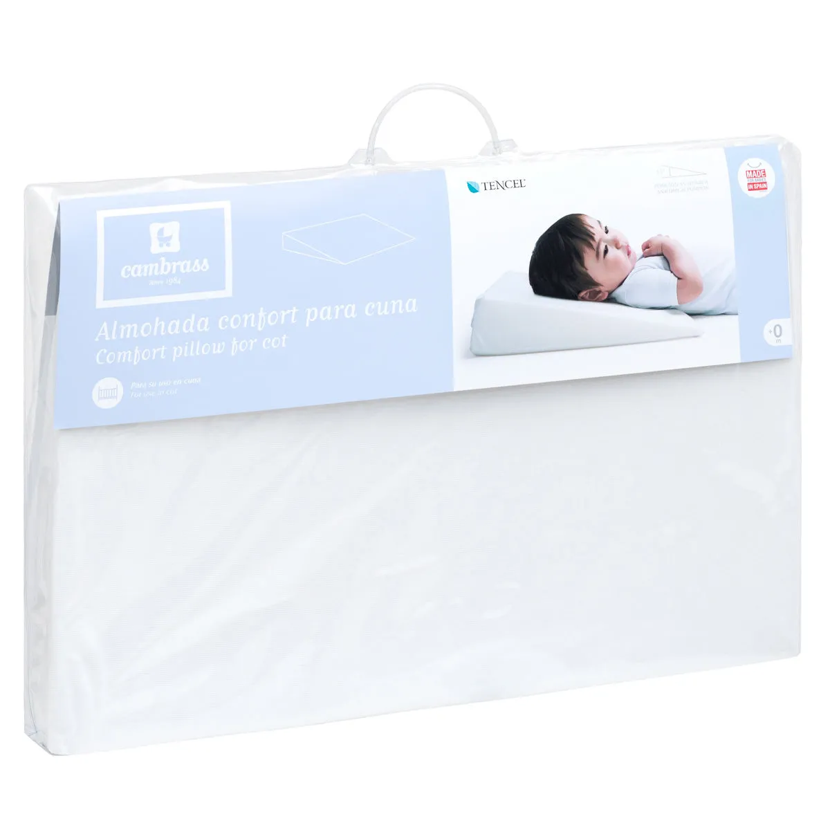 Cambrass Comfort Cot Pillow Liso E White