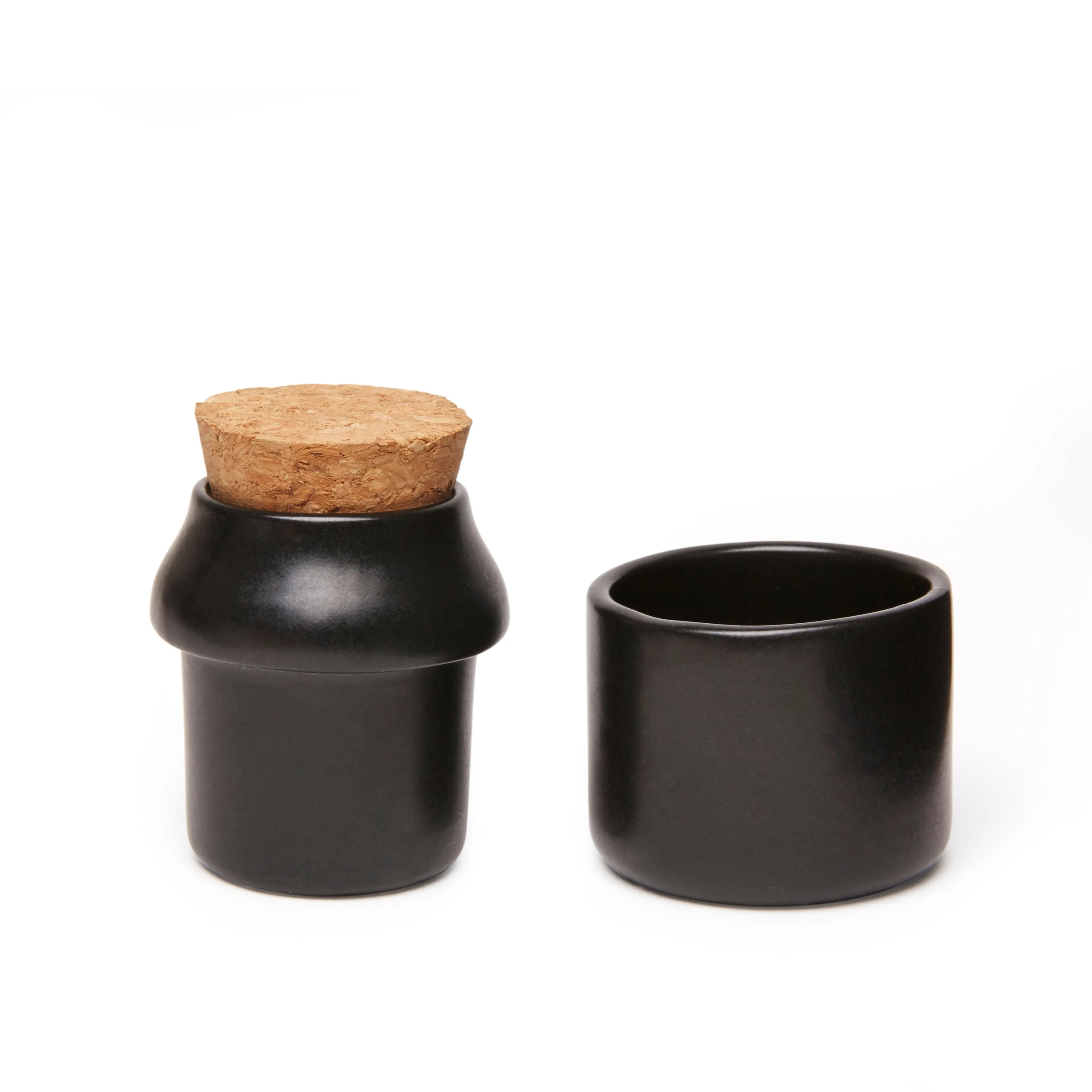 Ceramic Grinder   Jar Small Black