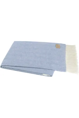 Chambray Italian Herringbone Throw Blanket