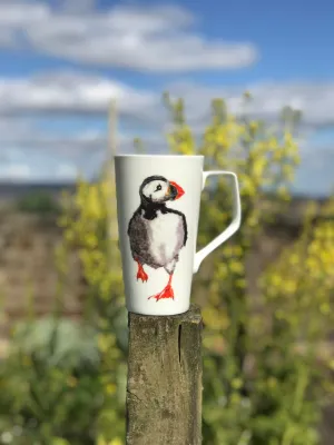 Chloe Gardner Tall Latte Puffin Mug
