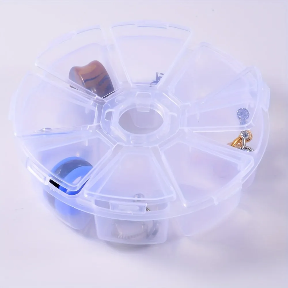 Compact 8slot Earring Organizer Box for Portable Jewelry Storage