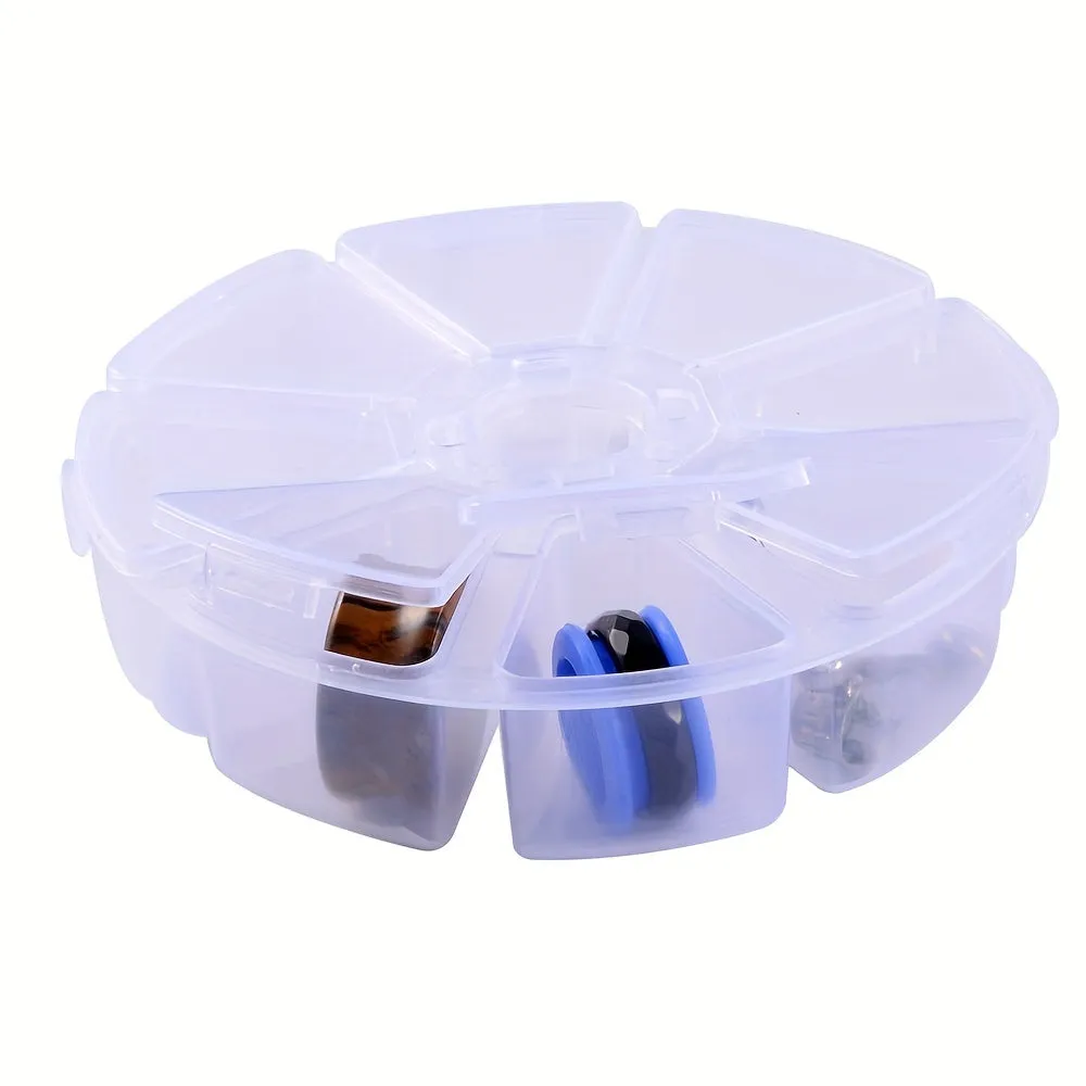 Compact 8slot Earring Organizer Box for Portable Jewelry Storage