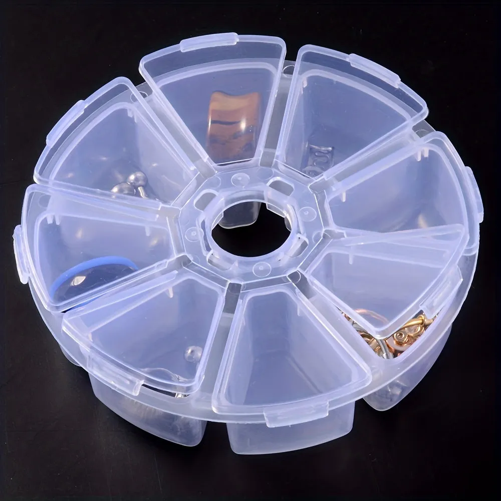 Compact 8slot Earring Organizer Box for Portable Jewelry Storage