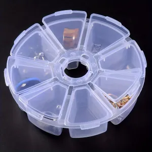 Compact 8slot Earring Organizer Box for Portable Jewelry Storage