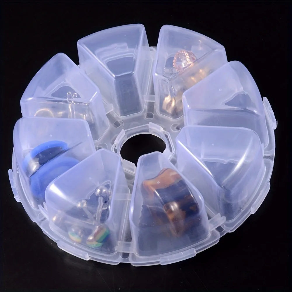 Compact 8slot Earring Organizer Box for Portable Jewelry Storage