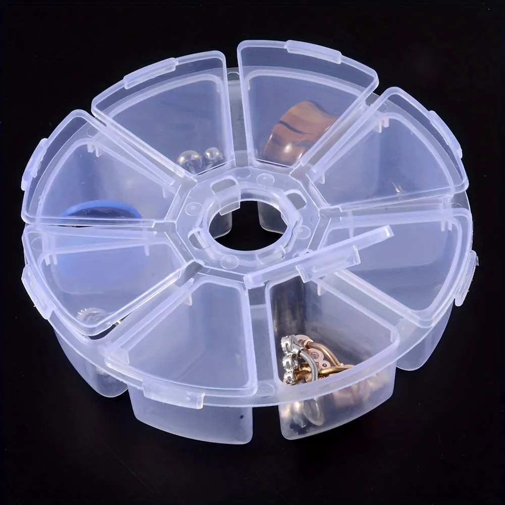 Compact 8slot Earring Organizer Box for Portable Jewelry Storage