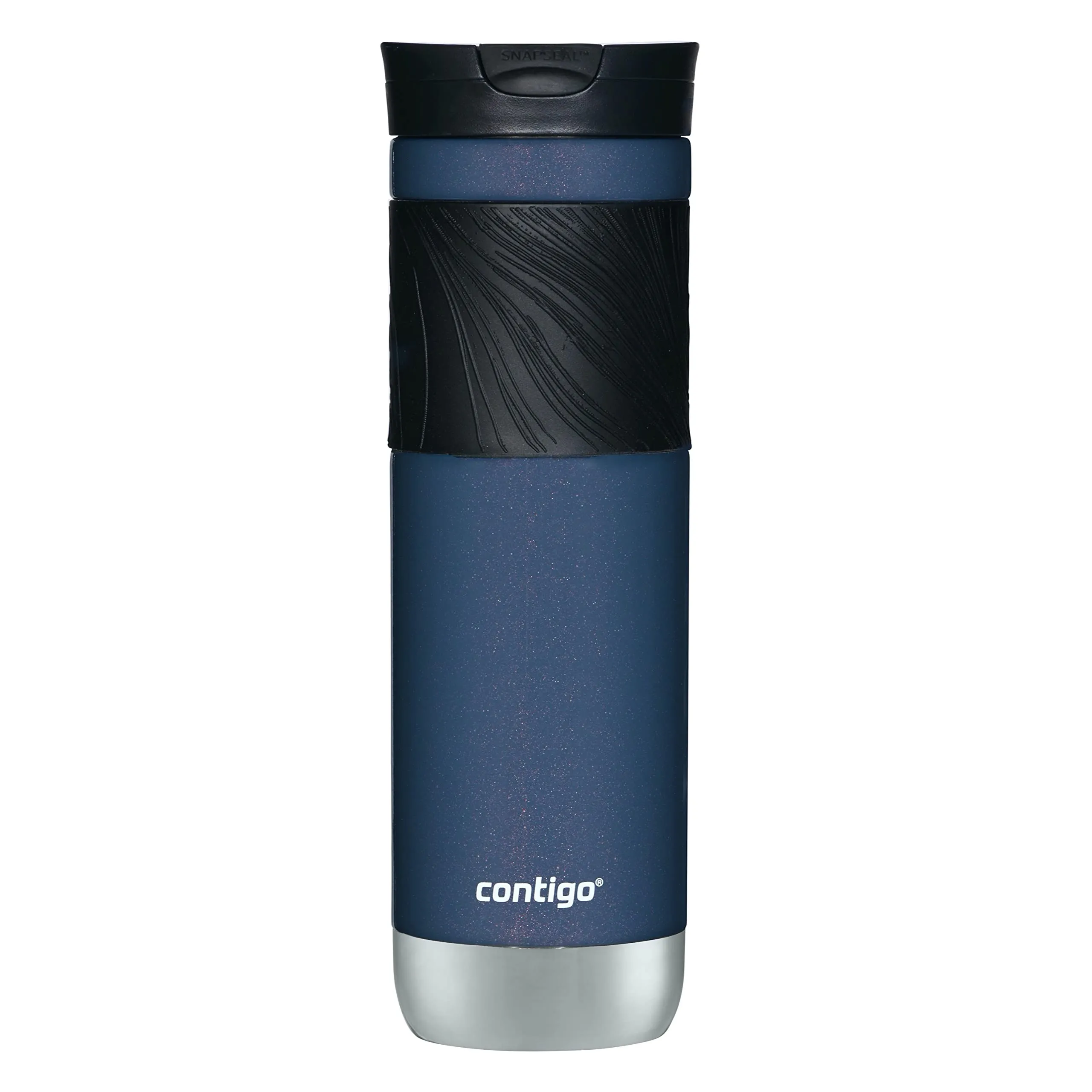 Contigo Byron Insulated Stainless Steel Travel Mug with Leak-Proof Lid, 24oz, Reusable Coffee Cup or Water Bottle, BPA-Free, Long-lasting ThermoLock Insulation, Midnight Berry