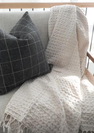Corfu Honeycomb Throw - Clay