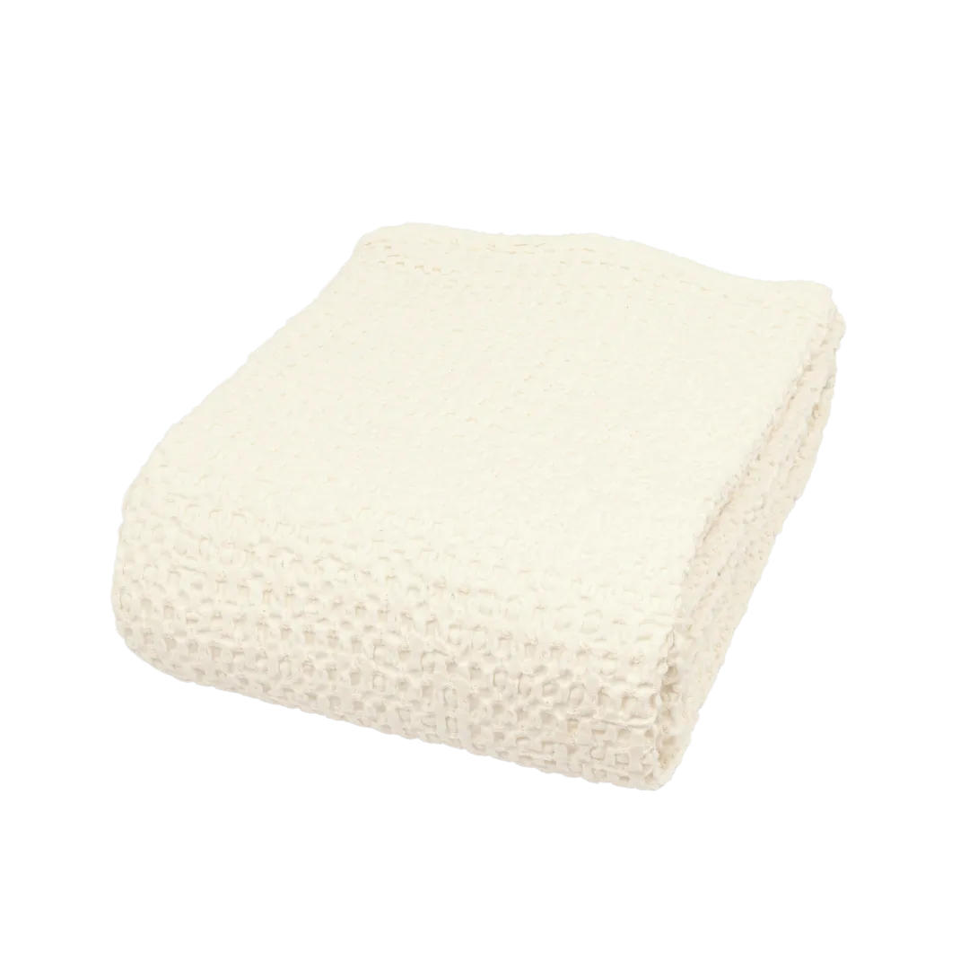 Cotton Bed Cover | Ivory