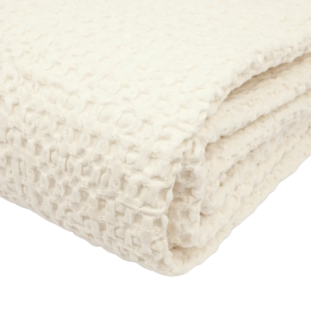 Cotton Bed Cover | Ivory
