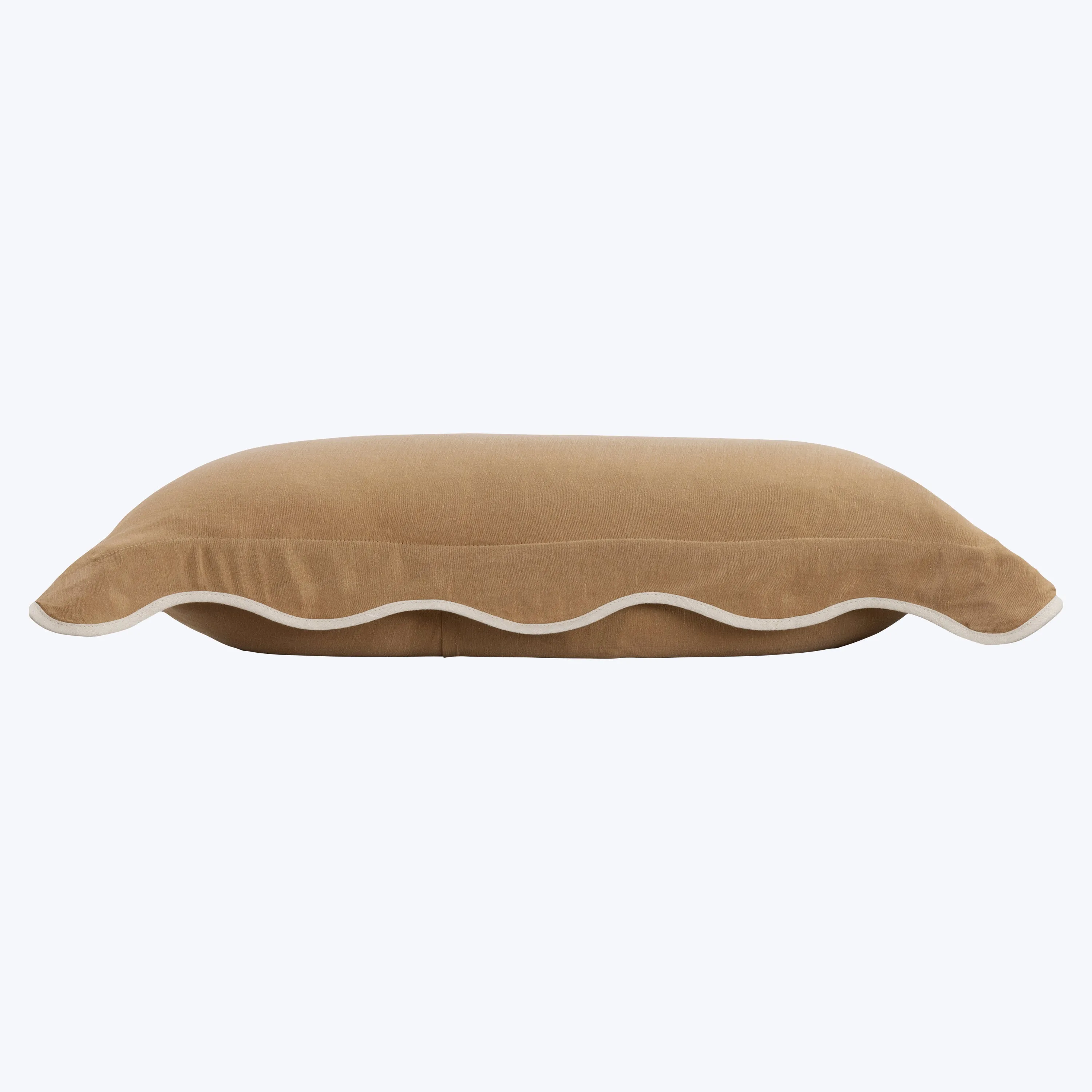 Cupro Linen Scallop Sham