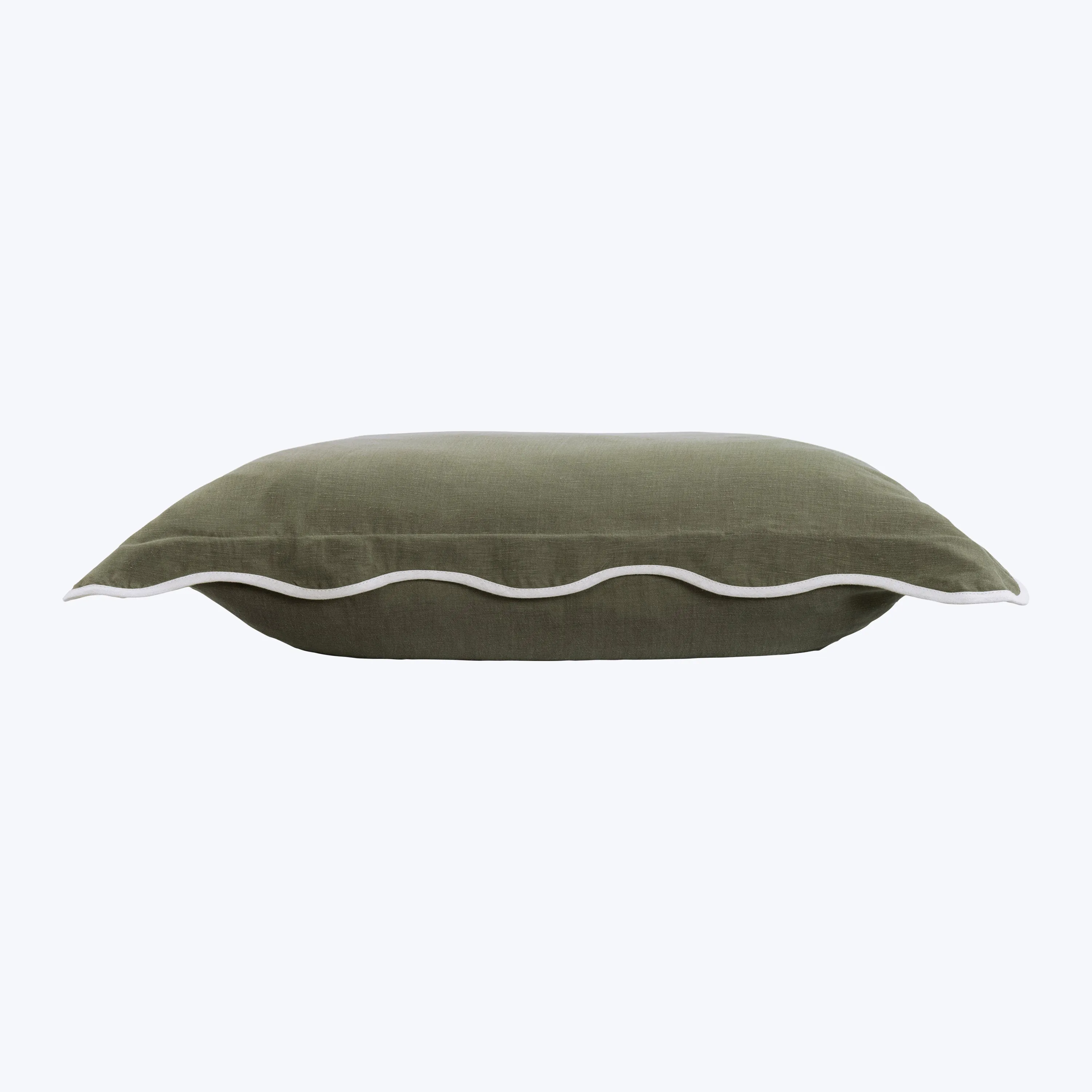 Cupro Linen Scallop Sham