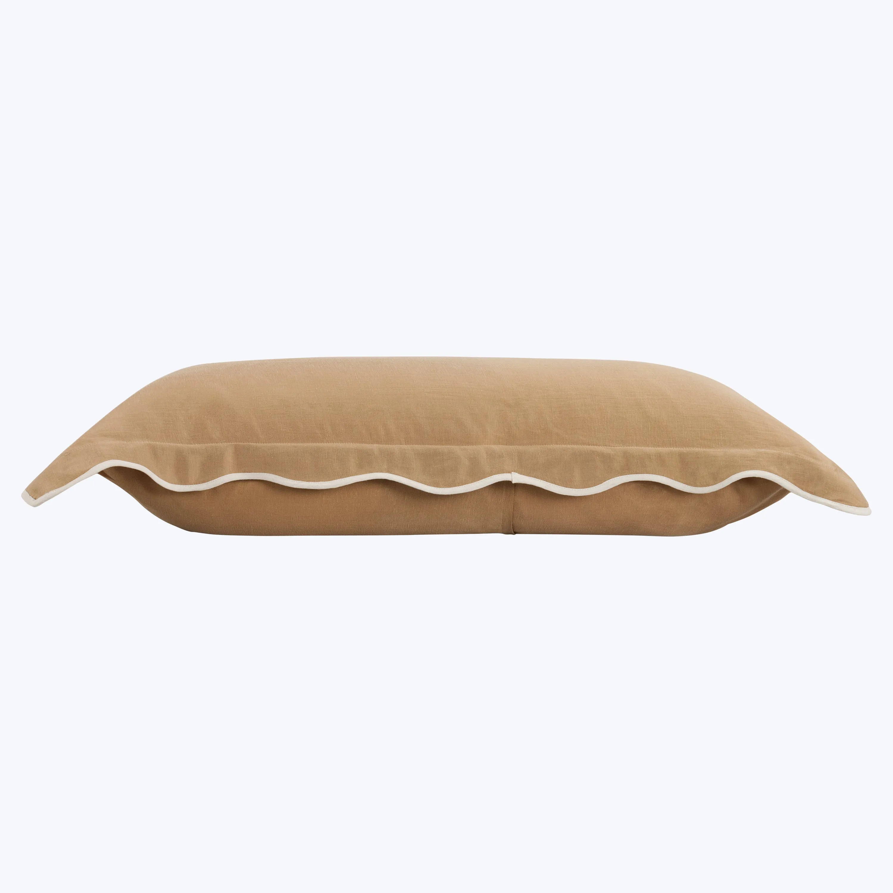 Cupro Linen Scallop Sham