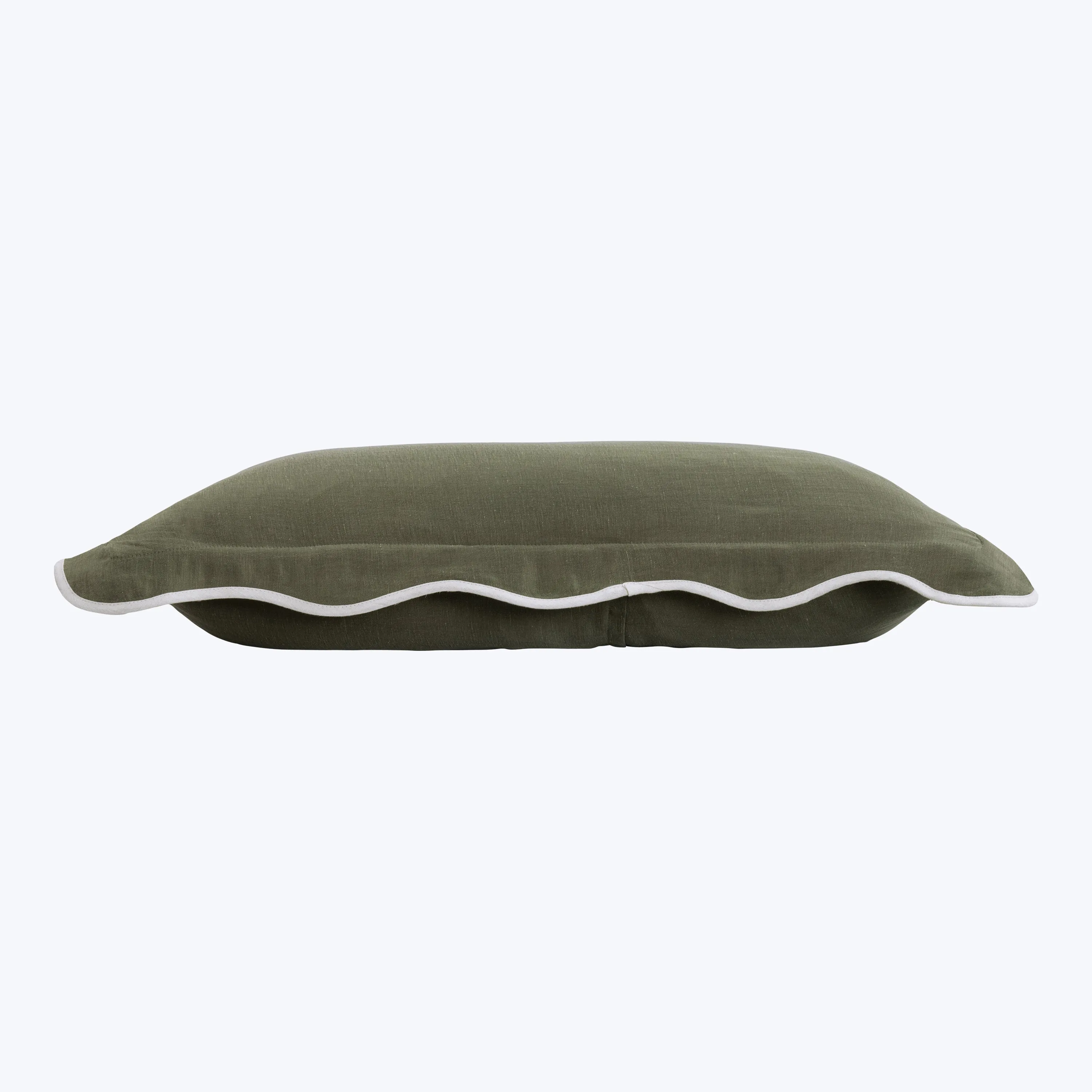 Cupro Linen Scallop Sham