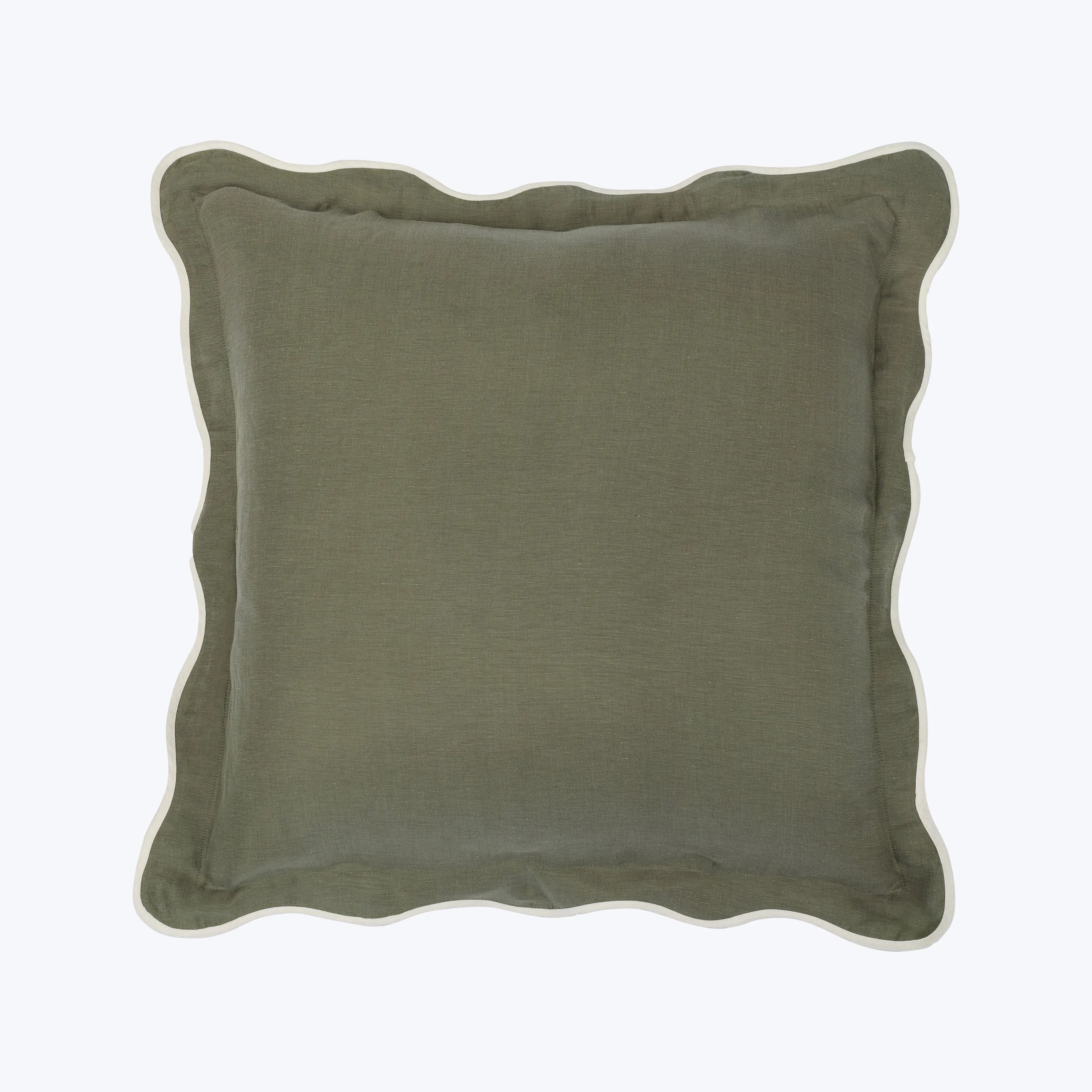 Cupro Linen Scallop Sham