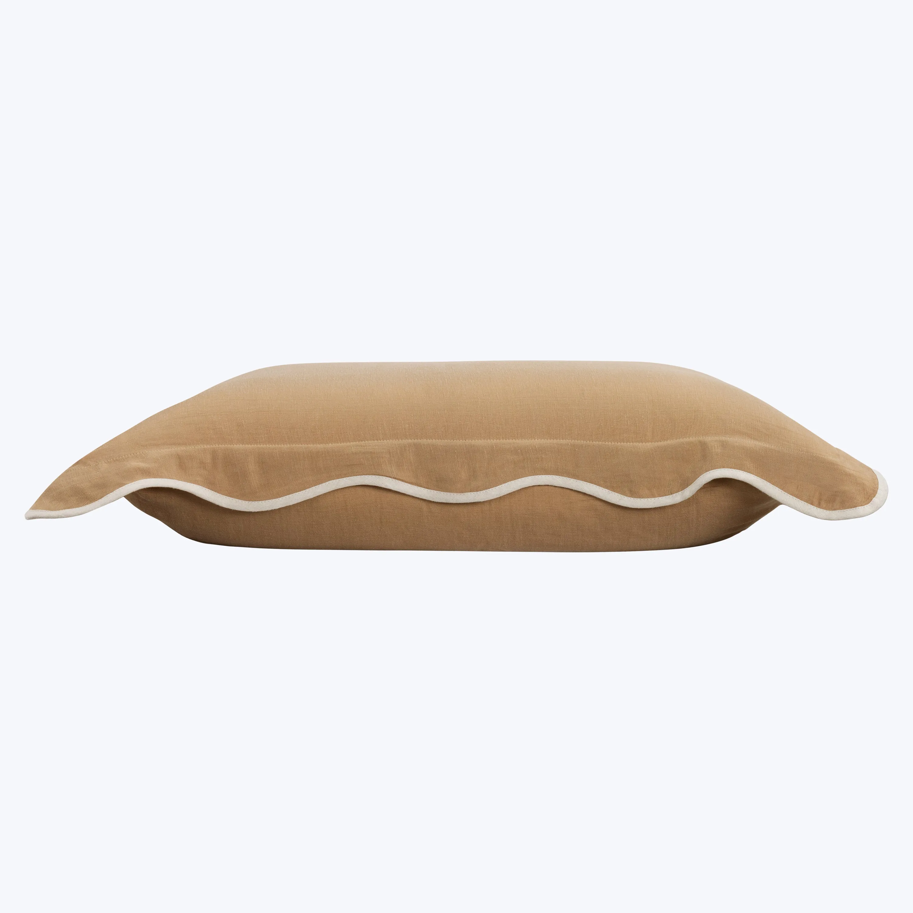 Cupro Linen Scallop Sham