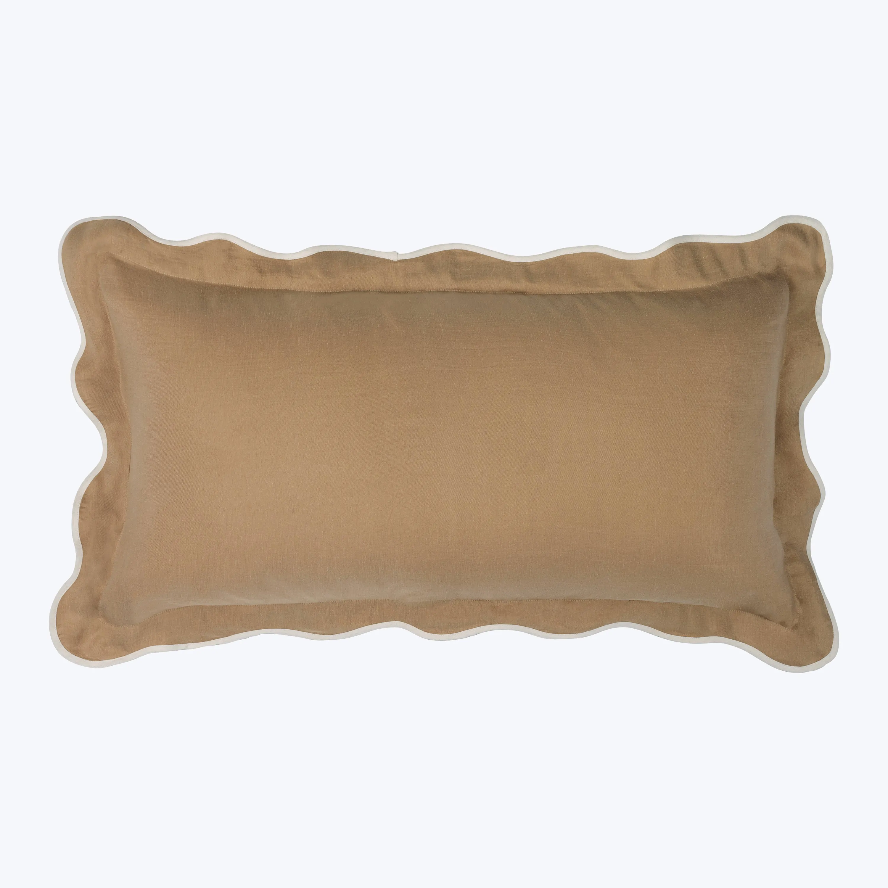 Cupro Linen Scallop Sham