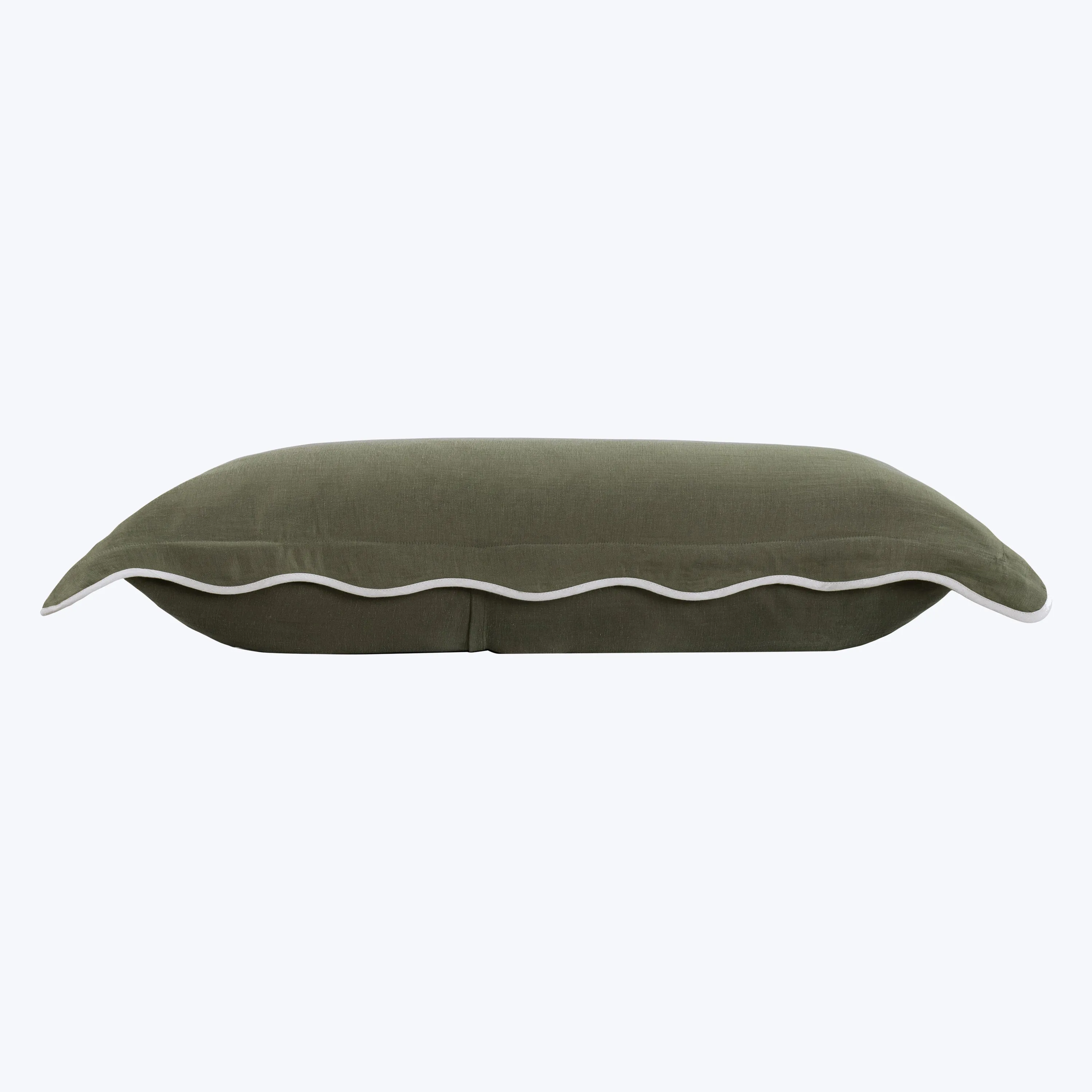 Cupro Linen Scallop Sham